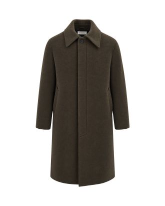 Green Moss Single-Breasted Coat