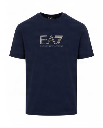 Premium Label Maxi Logo Blue T-Shirt