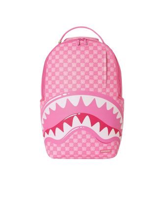 Pink New Check Faces Backpack