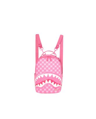 Mini Pink New Check Faces Backpack