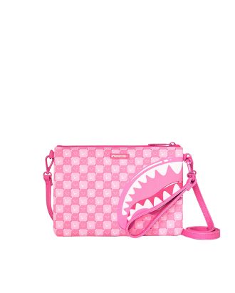 Pink New Check Faces Shoulder Bag
