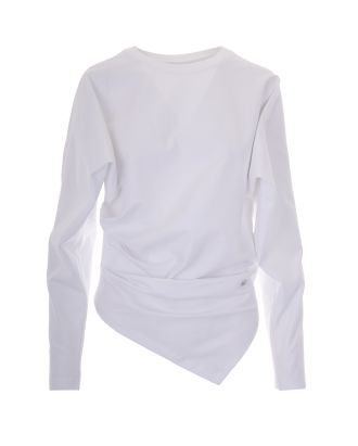 Heavy Stretch Draped Bright White T-shirt