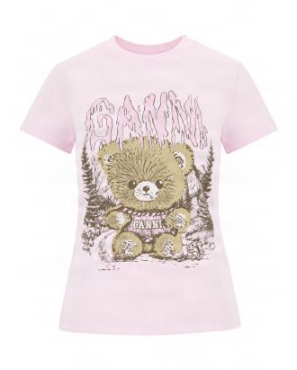 Baby Fit Teddy Forest Chalk Pink T-shirt