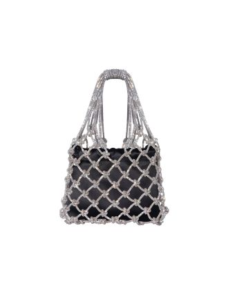 Borsa Carrie Satin Crystal Black