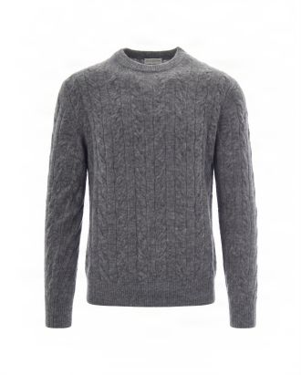 Maglione a Trecce Acciao