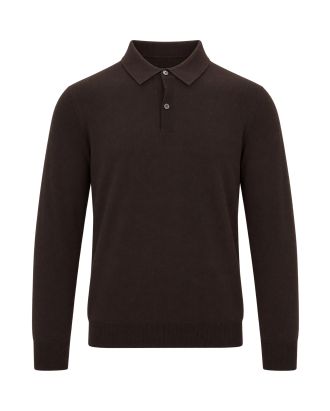 Polo In Maglia Fine Brown