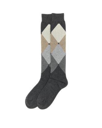 Calze Lunghe Fantasia Rombi Grey Diamond