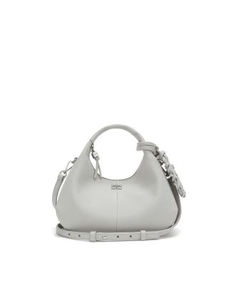 Quiet Gray Mini Hobo Handbag