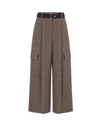 Pantalone Principe Di Galles Marrone