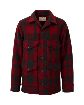 Overshirt Flannel Red Black Plaid