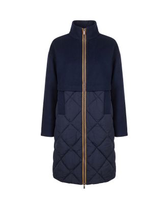 Giubbino Mindy Wool Nylon Blue Depth
