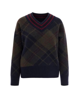 Shadow Classic Tartan V-Neck Sweater