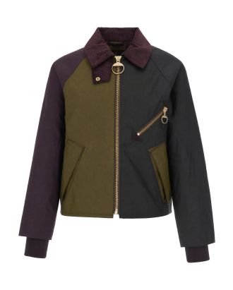 Color Block Waxed Jacket