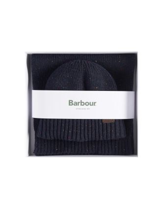 Carlton Fleck navy blue gift set