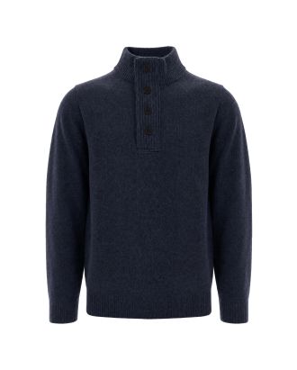 Essential Patch Sweater Dark Indigo