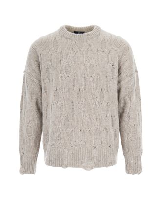 Distress Taupe Sweater