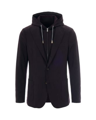 Blazer Sovrapposto Bordeaux