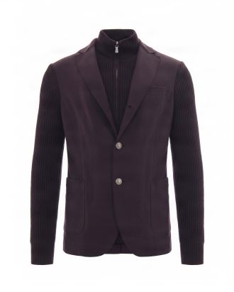 Blazer Sovrapposto Bordeaux