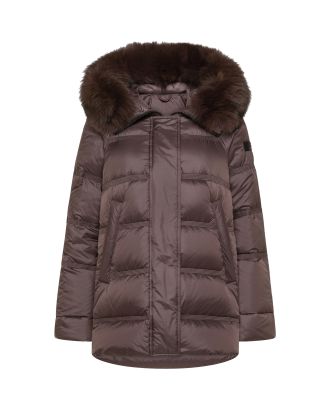 Piumino Takan Mqn 04 Fur Chicory Coffee