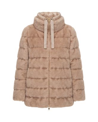 Light Camel Shaped Down Jacket