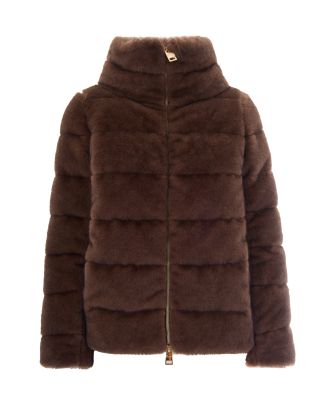 Dark Quilted Eco-Fur