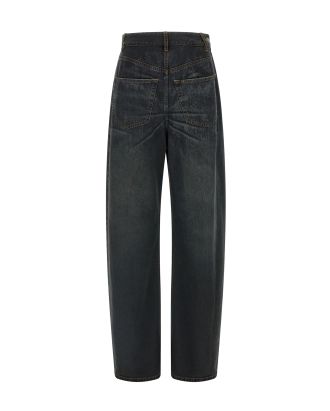 Wide Leg Dark Blue Jeans