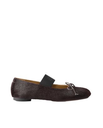 Pony Hair Dark Brown Ballerina