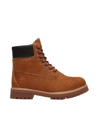Heritage 6 Inch Brown Hair On Ankle Boot