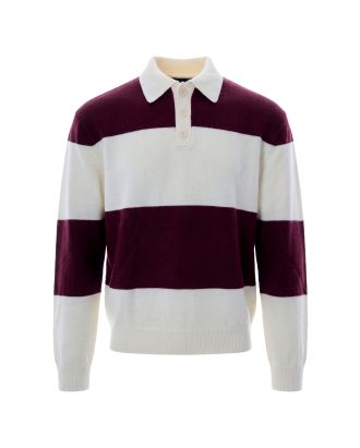 Polo Luis Bordeaux White